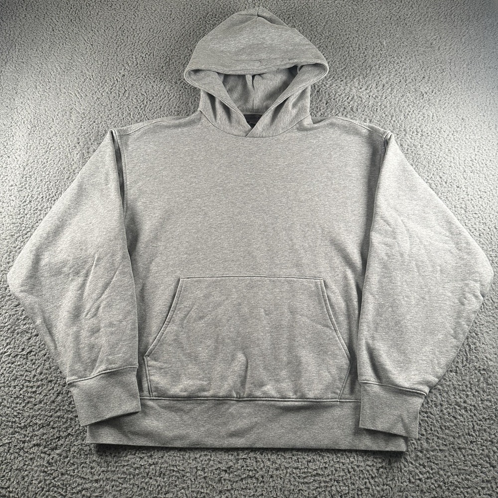G/Fore Hoodie Mens M Gray Pullover Jersey Kangaroo Pocket Golf Sweatshirt